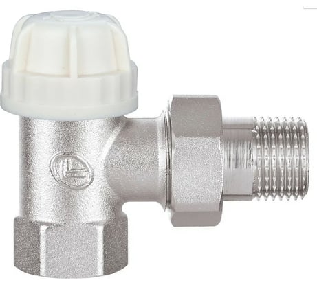Клапан под термоголовку DOUBLE-LIN угловой, резьбовой, латунный Ду=1/2 LL3060C (1/2")