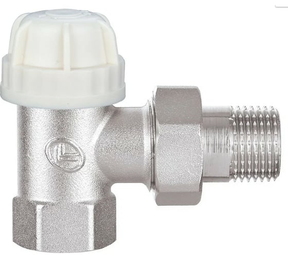 Клапан под термоголовку DOUBLE-LIN угловой, резьбовой, латунный Ду=1/2 LL3060C (1/2")