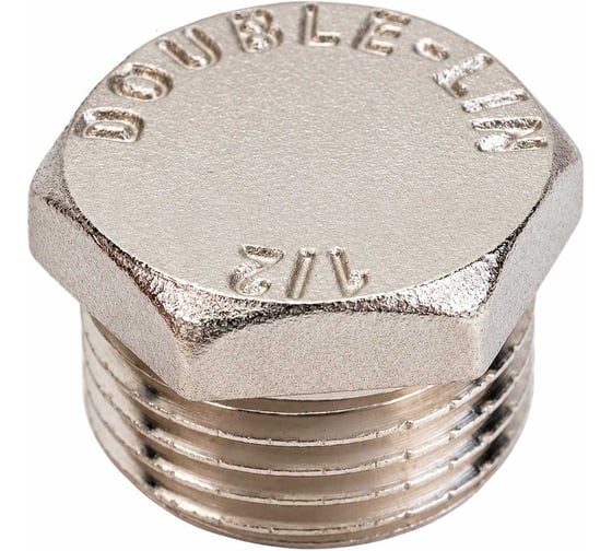 Латунная заглушка DOUBLE-LIN резьбовая н/р - 1/2" LL6164 (1/2")
