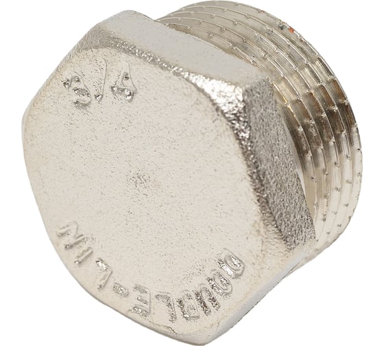 Латунная заглушка DOUBLE-LIN резьбовая н/р - 3/4" LL6164 (3/4")
