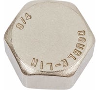 Латунная заглушка DOUBLE-LIN резьбовая с прокладкой в/р - 3/4" LL6163 (3/4")