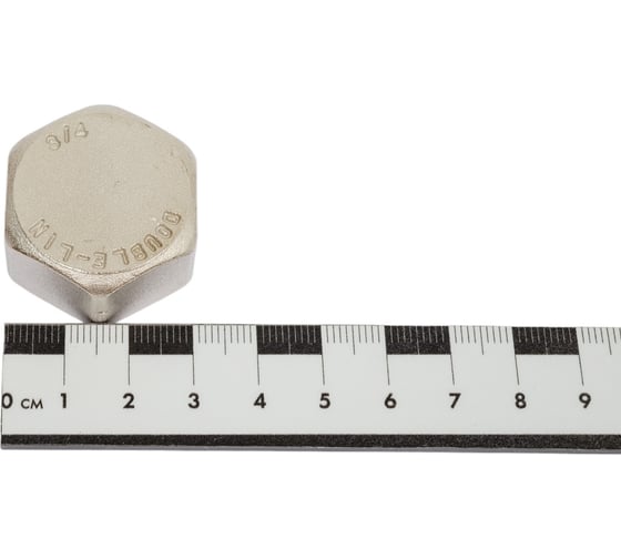 Латунная заглушка DOUBLE-LIN резьбовая с прокладкой в/р - 3/4" LL6163 (3/4")