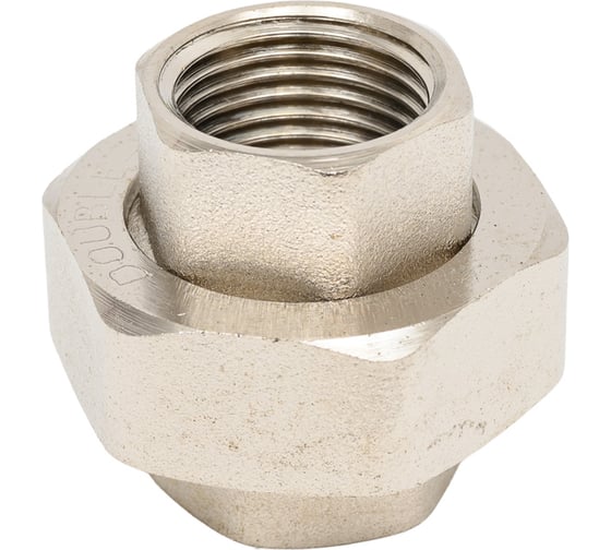 Сгон американка DOUBLE-LIN резьбовой, латунный, прямой В/В 1/2" LL6023 (1/2")