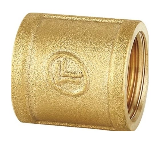 Прямая муфта DOUBLE-LIN резьбовая латунная 3/4" LL6019 (3/4") 1