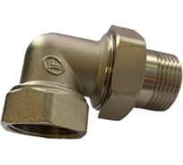 Сгон американка резьбовой DOUBLE-LIN латунный никелированный угол Н/В 1/2" LL6049 (1/2")