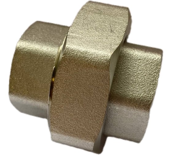 Сгон американка резьбовой прямой DOUBLE-LIN В/В 3/4" никелированная латунь LL6023 (3/4") 1