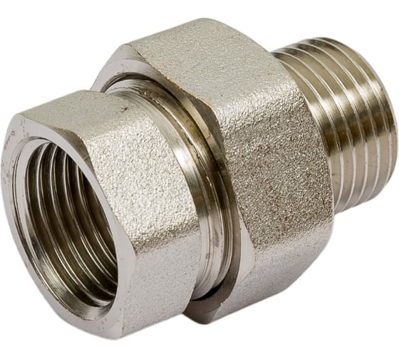 Сгон американка DOUBLE-LIN резьбовой, латунный, прямой Н/В 1/2" LL6035 (1/2") 1