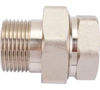 Сгон американка резьбовой DOUBLE-LIN латунный никелированный прямой Н/В 3/4" LL6035 (3/4")