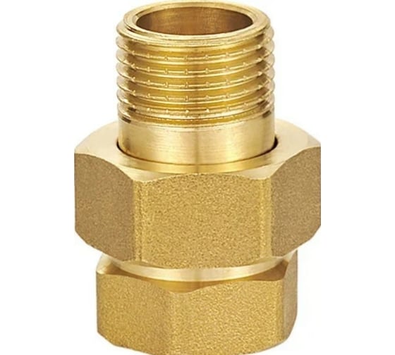 Сгон американка DOUBLE-LIN резьбовой, латунный, прямой Н/В 3/4" (1/12/120) LL6035 (3/4")