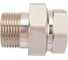 Сгон американка резьбовой DOUBLE-LIN латунный никелированный прямой Н/В 3/4" LL6035 (3/4") 1