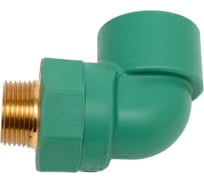 Комбинированный угол Banninger полипропиленовый, зеленый, 32x3/4 НР 7R21087511