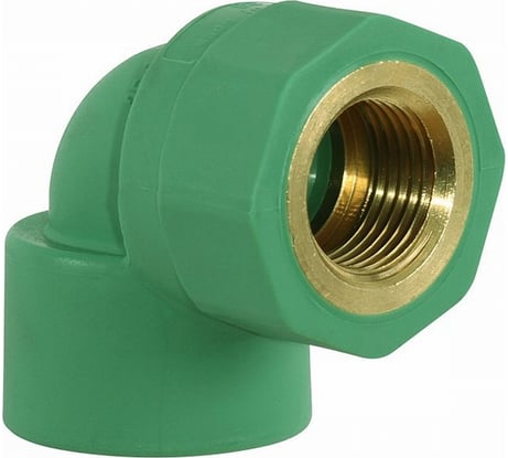 Комбинированный угол Banninger полипропиленовый, зеленый, 25x3/4 ВР 7R21074511