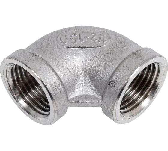 Отвод TITAN LOCK 90 градусов, нержавеющий (уголок) ВР/ВР 1/2" AISI304 TL050ELFF