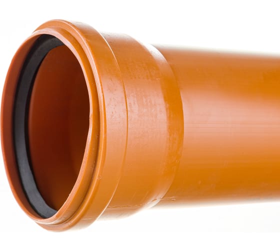 Труба для наружной канализации Gigant Д110, L=3 м, рыжая, толщина стенки 3.4 мм, класс жесткости SN 4 GSG-29 1