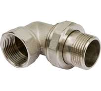 Соединитель STI латунный угловой Ду25 Ру16 никелированный D270-05002