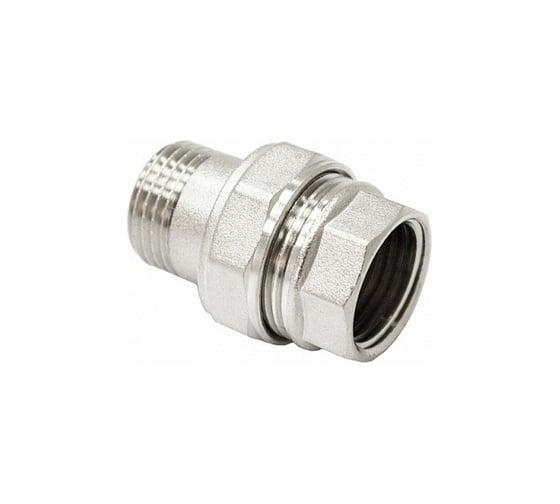 Соединитель STI латунный прямой Ду20 Ру16 никелированный  D270-04999 1