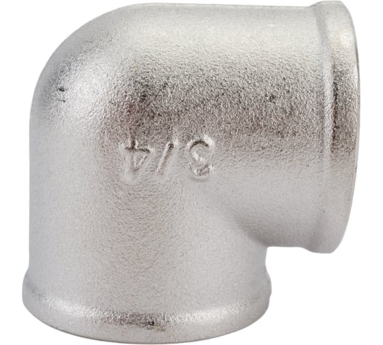 Угольник STI латунный Ду20 (3/4") Ру16  ВР/ВР никелированный D270-05007