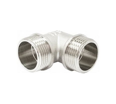 Угольник STI латунный Ду20 (3/4") Ру16 НР/НР никелированный D270-05011