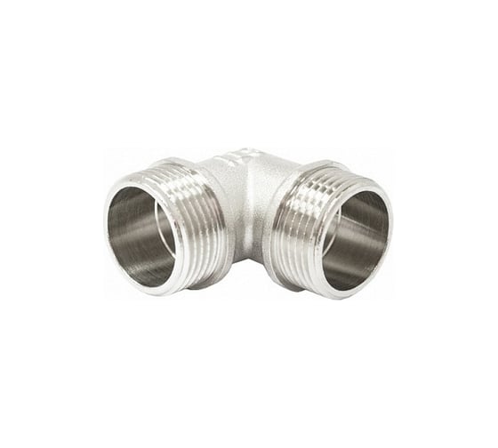 Угольник STI латунный Ду20 (3/4") Ру16 НР/НР никелированный D270-05011
