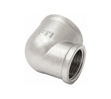 Угольник STI латунный Ду25х15 (1"x 1/2") Ру16 ВР/ВР переходной, никелированный D270-05016