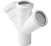 Крестовина ДИГОР ЛЮКС PP-H 50/50/50, угол 45, для внутренней канализации SICR50/50/50A45HT