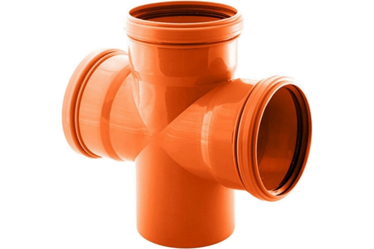 Крестовина ДИГОР для наружной канализации 110/110/110, угол 87 SECR110 ...
