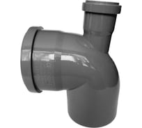 Отвод ДИГОР РР-Н 110, угол 87 выход 50 верх, для внутренней канализации SIEL110A87OUT50U