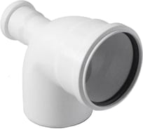 Отвод ДИГОР ЛЮКС РР-Н 110, угол 87, выход 50 тыл, для внутренней канализации SIEL110A87HTOUT50B