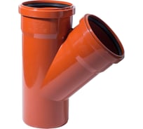 Тройник ДИГОР для наружной канализации, 110/110, угол 45 SETE110/1100A45