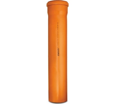 Труба со вспененным средним слоем ООО МультиМирПласт 110 рыжая, класс кольцевой жесткости SN2 ТР НК 3.2 110/4000