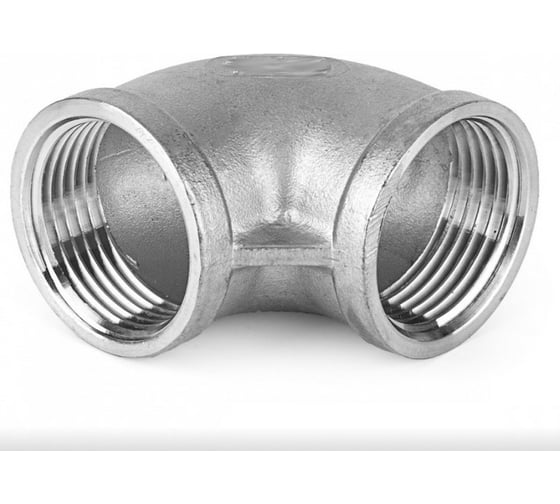 Отвод TITAN LOCK 90 нержавеющий (уголок) ВР/ВР 3/8" AISI304 TL037ELFF