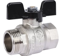 Шаровой карн STOUT стандартнопроходной, ВР/НР, ручка бабочка SVB-0014-000025 RG008S1SOISSPT