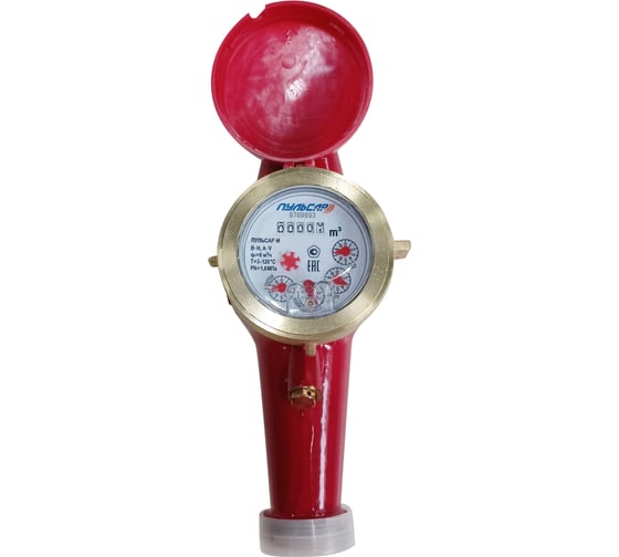 Многоструйный хв/гв счетчик Пульсар М Ду32; Qn=6м3/час; L=260мм (присоед.) Р00074193 1