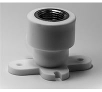 Комбинированный угольник ООО МультиМирПласт ППР с креплением 20x1/2 ВР белый (отвод) ППР ОТВ 20x1/2" ВР с КР