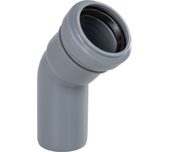 Отвод ООО МультиМирПласт 50x45 серый ОТВ ВК 50/45