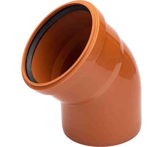 Отвод ООО МультиМирПласт 160x45 SN2 рыжий ОТВ НК 160/45 SN2