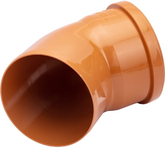 Отвод ООО МультиМирПласт 160x45 SN2 рыжий ОТВ НК 160/45 SN2