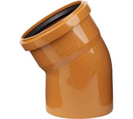 Отвод ООО МультиМирПласт 110x30 SN4 рыжий ОТВ НК 110/30 SN4