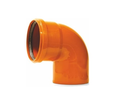 Отвод ООО МультиМирПласт 160x87.5 SN4 рыжий ОТВ НК 160/87.5 SN4