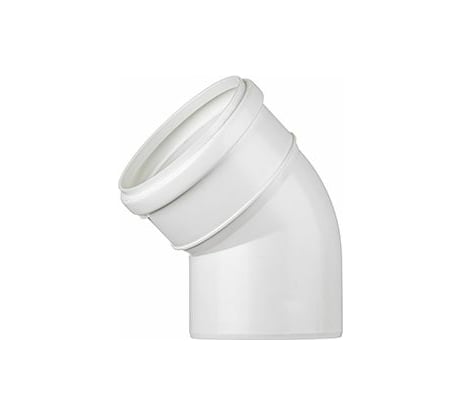 Отвод ООО МультиМирПласт 110/22.5 SN4 белый ОТВ Б 110/22.5