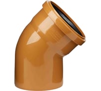 Отвод ООО МультиМирПласт 110x45 SN2 рыжий, упаковка 40 шт ОТВ НК 110/45 SN2/40