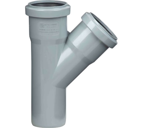 Тройник ООО МультиМирПласт 50/50/45 серый ТРК ВК 50/50/45