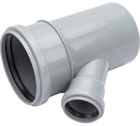 Тройник ООО МультиМирПласт 110/50/45 серый ТРК ВК 110/50/45