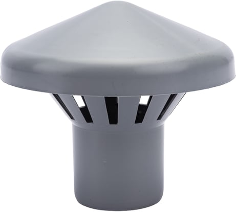 Вентиляционный зонт ООО МультиМирПласт 50 серый ЗНТ ВК 50