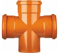 Крестовина ООО МультиМирПласт ПП 110/110/110/87.5 SN2 рыжая, упаковка 6 шт КР НК 110/110/110/87.5/6