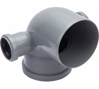 Отвод ООО МультиМирПласт 110/50/50/87.5 левый+правый, серый ОТВ ВК 110/50/50/87.5