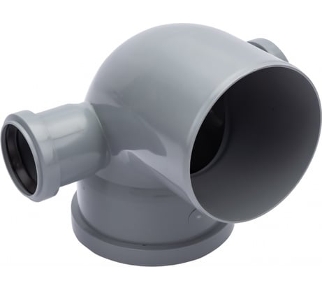 Отвод ООО МультиМирПласт 110/50/50/87.5 левый+правый, серый ОТВ ВК 110/50/50/87.5