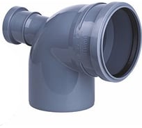 Отвод ООО МультиМирПласт 110/50/45 тыл серый ОТВ ВК 110/50/45 ТЛ