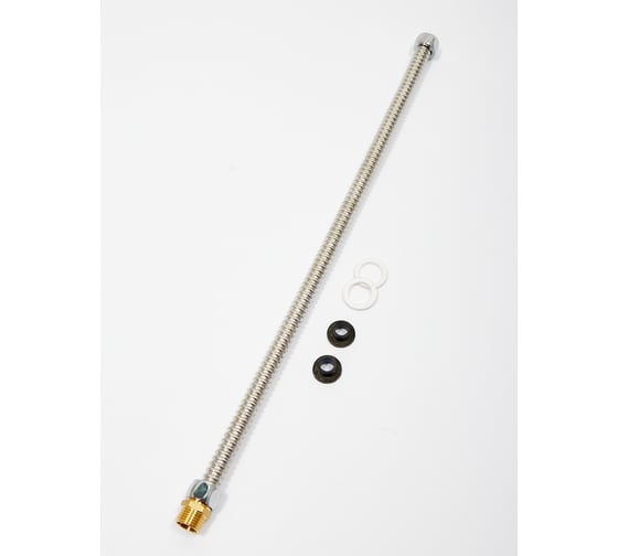 Гибкая подводка с 2-мя прокладками, ниппелем и гайками 1/2" Kofulso KF 15/1000 г/ш 1