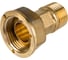 Отвод с накидной гайкой для счетчиков Giacomini 1/2"x3/4", нехромированный R37Y003 2